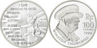 France 100 Francs Winston Churchill, Paris, Silver, KM:1037 -
