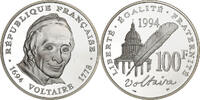 France 100 Francs Voltaire, Paris, Silver, KM:1182 -