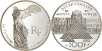 France 100 Francs La Victoire de Samothrace, Paris, Silver -