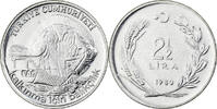 Turkey 2-1/2 Lira Istanbul, Stainless Steel, KM:938 -