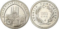 Turkey 1000 Lira Istanbul, Proof, Copper-nickel, KM:991 -