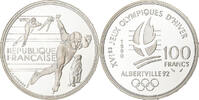 France 100 Francs JO Albertville 92, Paris, Proof, Silver -