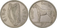 Ireland 1/2 Crown Copper-nickel, KM:16a -