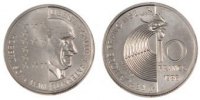 France 10 Francs Coin, Schumann, Nickel, Gadoury:825 -