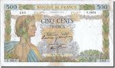 France 500 Francs Banknote, 500 F 1940-1944 ''La Paix'', 1941-01-09 -