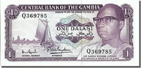 Gambia 1 Dalasi Banknote -