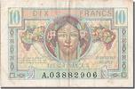 France 50 Francs Banknote, 1947 French Treasury, Fayette:VF -