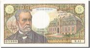 France 5 Francs Banknote, 5 F 1966-1970 ''Pasteur'', 1968-08-01 -
