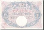 France 50 Francs Banknote, 50 F 1889-1927 ''Bleu et Rose'', 1918-08-07 -