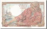 France 20 Francs Banknote, 20 F 1942-1950 ''Pêcheur'', 1942-09-24 -