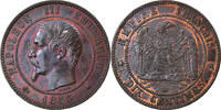 France 10 Centimes Napoleon III, Napoléon III, Strasbourg, Bronze -