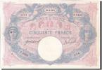 France 50 Francs Banknote, 50 F 1889-1927 ''Bleu et Rose'' -