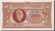 France 500 Francs Banknote, 1943-1945 Marianne -