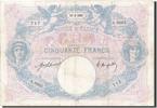 France 50 Francs Banknote, 50 F 1889-1927 ''Bleu et Rose'', 1921-03-10 -