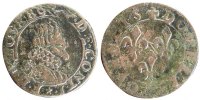 FRENCH STATES 2 Deniers, Tournois Coin, CHATEAU-RENAUD, Copper -