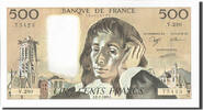 France 500 Francs Banknote, 500 F 1968-1993 ''Pascal'', 1989-02-02 -