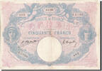 France 50 Francs Banknote, 50 F 1889-1927 ''Bleu et Rose'', 1924-09-02 -