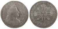 France 1/2 ECU, 45 Sols Coin, Louis XIV, 1/2 Écu aux 8L 2e type, buste du type aux palmes, 1/2 -