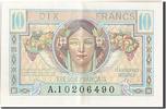 France 10 Francs Banknote, 1947 French Treasury, 1947 -