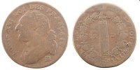 France 12 Deniers Coin, 12 deniers français, Strasbourg -