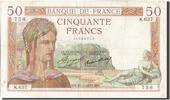 France 50 Francs Banknote, 50 F 1934-1940 ''Cérès'', 1935-02-21 -