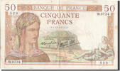 France 50 Francs Banknote, 50 F 1934-1940 ''Cérès'', 1939-02-16 -