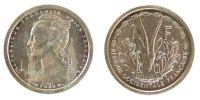French Equatorial Africa Franc Coin, Paris, Copper-nickel -