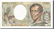 France 200 Francs Banknote, 200 F 1981-1994 ''Montesquieu'', 1986 -