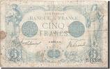 France 5 Francs Banknote, 5 F 1912-1917 ''Bleu'', 1916-10-10 -