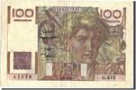 France 100 Francs Banknote, 100 F 1945-1954 ''Jeune Paysan'' -