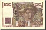 France 100 Francs Banknote, 100 F 1945-1954 ''Jeune Paysan'' -