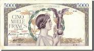 France 5000 Francs Banknote, 5 000 F 1934-1944 ''Victoire'', 1938-12-08 -