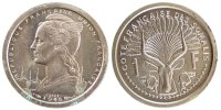 French Somaliland Franc Coin, Paris, Copper-nickel -