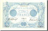France 5 Francs Bleu, 1913-10-03, E.3074, PMG -