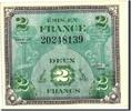France 2 Francs Banknote, 1944 Flag/France, 1944 -