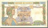 France 500 Francs Banknote, 500 F 1940-1944 ''La Paix'', 1940-10-31 -