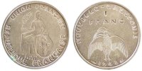 New Caledonia Franc Coin, Paris, Nickel-Bronze, Lecompte:23 -