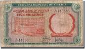 Nigeria 5 Shillings Banknote, Undated (1968), Undated, KM:10a -