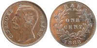 Sarawak Cent Coin, Charles J. Brooke, Heaton, Copper, KM:6 -