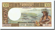 New Caledonia 100 Francs Banknote, Undated (1971), KM:63a -