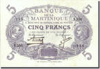 Martinique 5 Francs Undated (1934-1945), KM:6 -