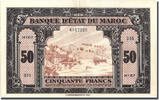 Morocco 50 Francs Banknote, 1943-08-01, KM:26a -