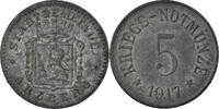 Germany 5 Pfennig Coin, Arzberg, Zinc -