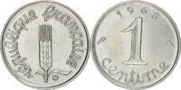 France Centime Coin, Épi, Paris, Stainless Steel, KM:928 -