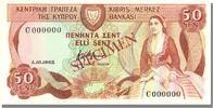 Cyprus 50 Cents Banknote -