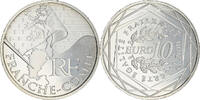 France 10 Euro Franche-Comté, Paris, Silver, KM:1653 -