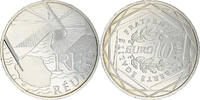 France 10 Euro Réunion, Paris, Silver, KM:1669 -