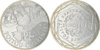France 10 Euro Poitou-Charentes, Paris, Silver, KM:1748 -