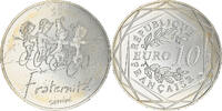 France 10 Euro Fraternité, Sempé, Silver, Gadoury:EU718 -