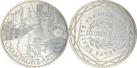 France 10 Euro Champagne-Ardenne, Paris, Silver, KM:1733 -